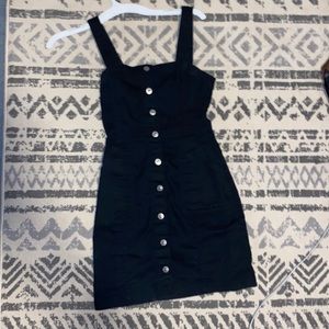 Button up denim body con dress. Super cute and affordable, price is negotiable